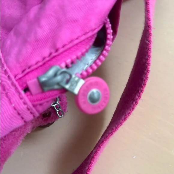 Kipling Pink Backpack with Adjustable Straps and Ruched Details - Picture 9 of 14